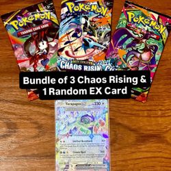 3 Packs of Chaos Rising & 1 Random EX!