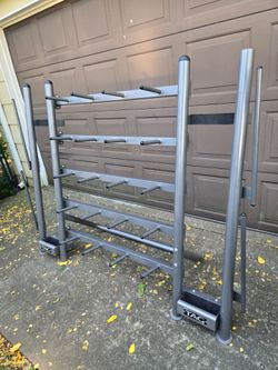 TAG Fitness Commercial Weight Plate and Bar Holder Rack