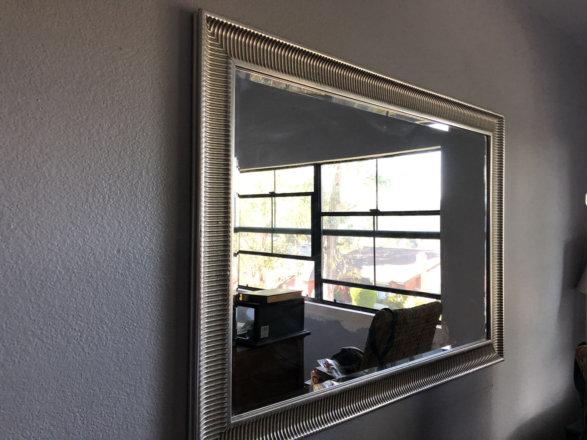 Silver Wall Mirror PENDING PICK UP