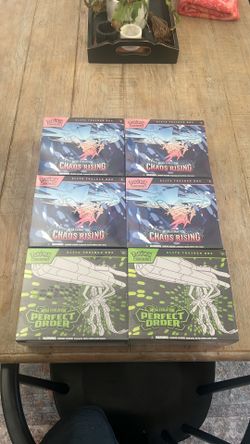 Pokemon ETBs Perfect Order & Chaos Rising $65 EACH