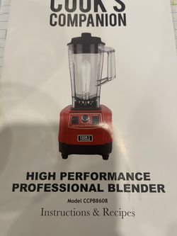 Brand New In A Box Cook's Companion high-performance professional blender, model CCPB8608.  