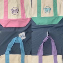 Trader Joe’s Pastel Mini Tote Bags 