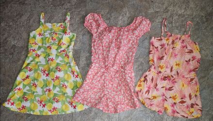 Girls 10/12 & 14 youth dresses & rompers $3 each or 2x$5