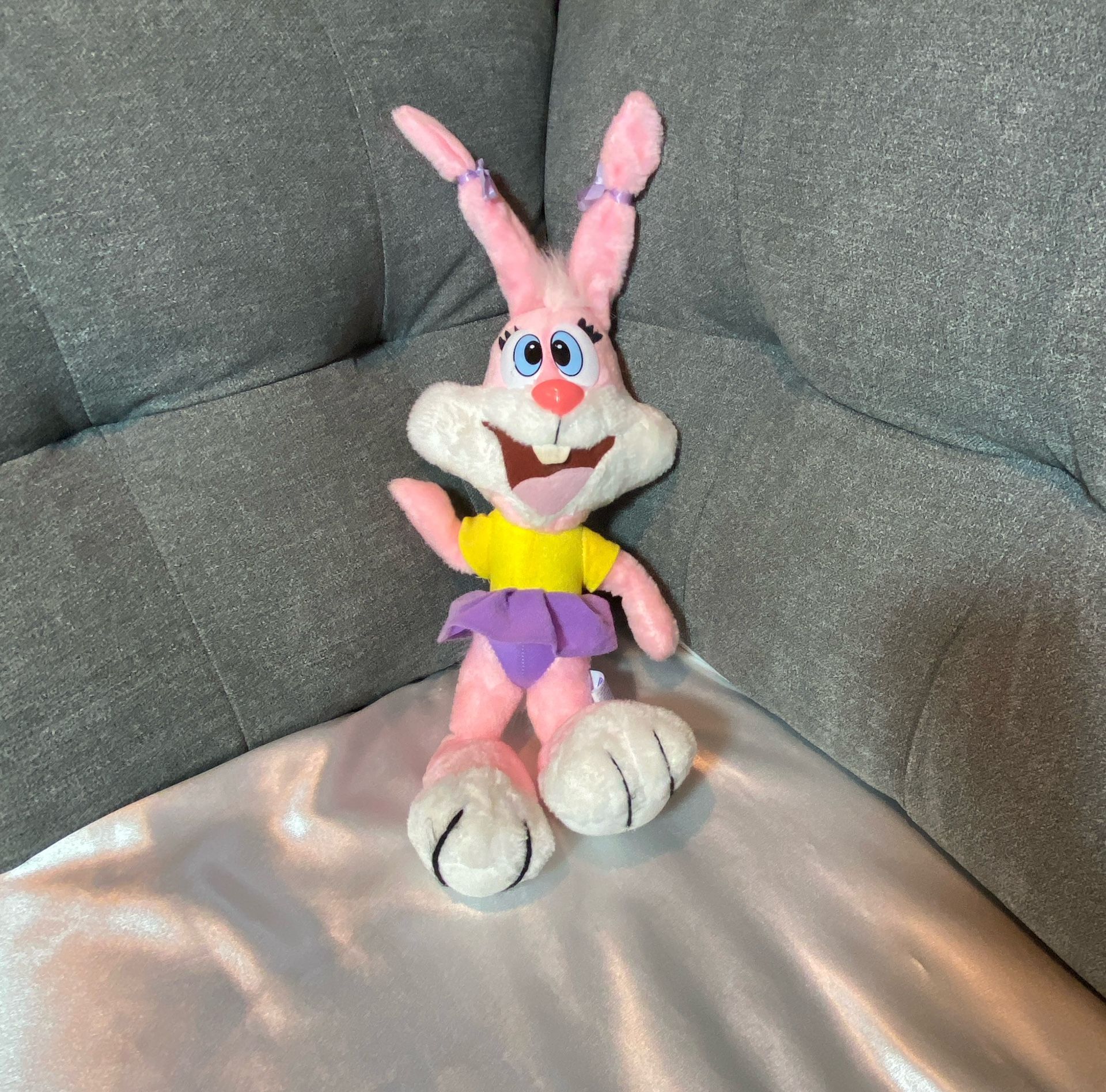 Vintage Babs Bunny Tiny Toon Adventures Plush Ace Novelty 23” 1990s