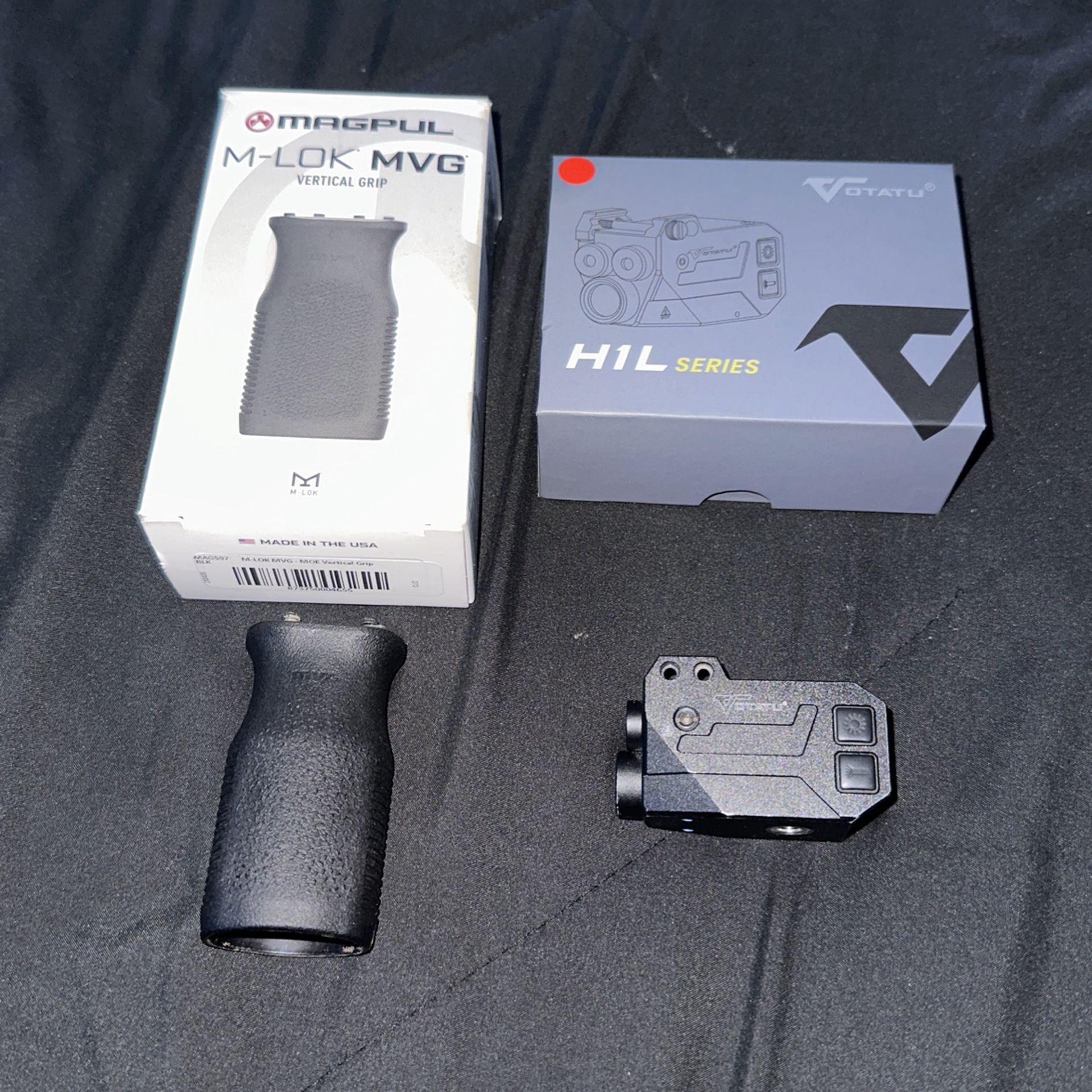 Gun flashlight & M Lock Vertical Grip