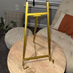 16.5in Gold Tabletop Easel