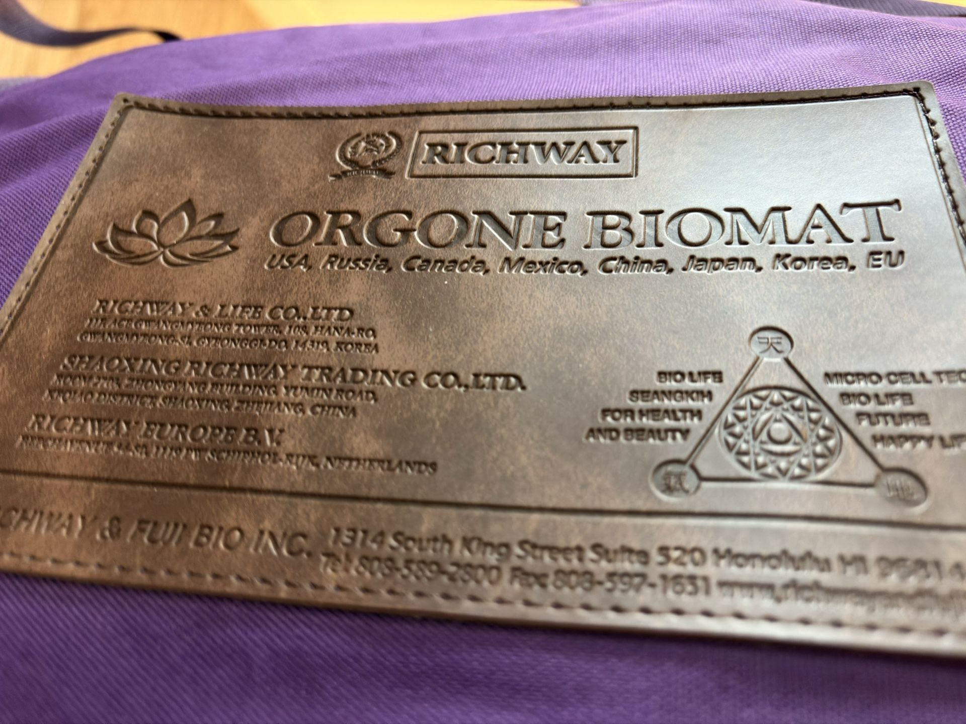 RICHWAY Orgone Amethyst Biomat 7000mx