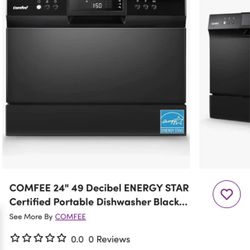 Countertop Dishwasher, Energy Star Portable Dishwasher, 6 Place Settings & 8 Washing Programs