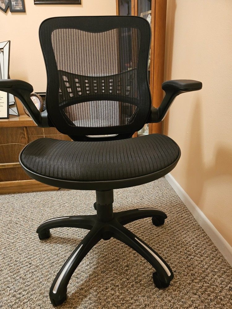 Office Star Riley Ventilated Manager's Office Desk Chair with Breathable Mesh Seat 