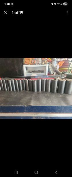 Snap On 15pcs 1/2" METRIC 6 PT DEEP IMPACT SOCKET SET 10-24 MM With 30 32 33mm