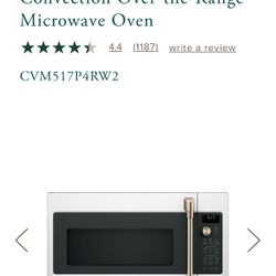 GE Cafe 1.7 Cu Ft. Convection Over The Range Microwave Oven