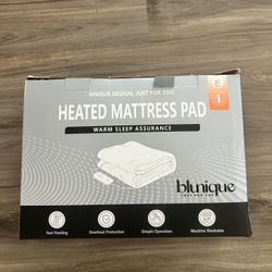NEW! Electric Heated Mattress Pad Twin Size Single Control Bed Warmer, Deep Pocket