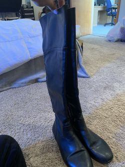 black thigh high boots