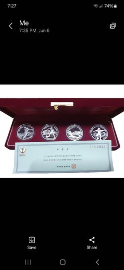 2002 World Cup silver  Korean Coins