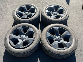 (4) 20” Dodge RAM Wheels 275/55R20 Tires