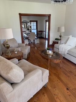 French Provincial Coffee Table & 2 End Tables – Matching 3-Piece Set