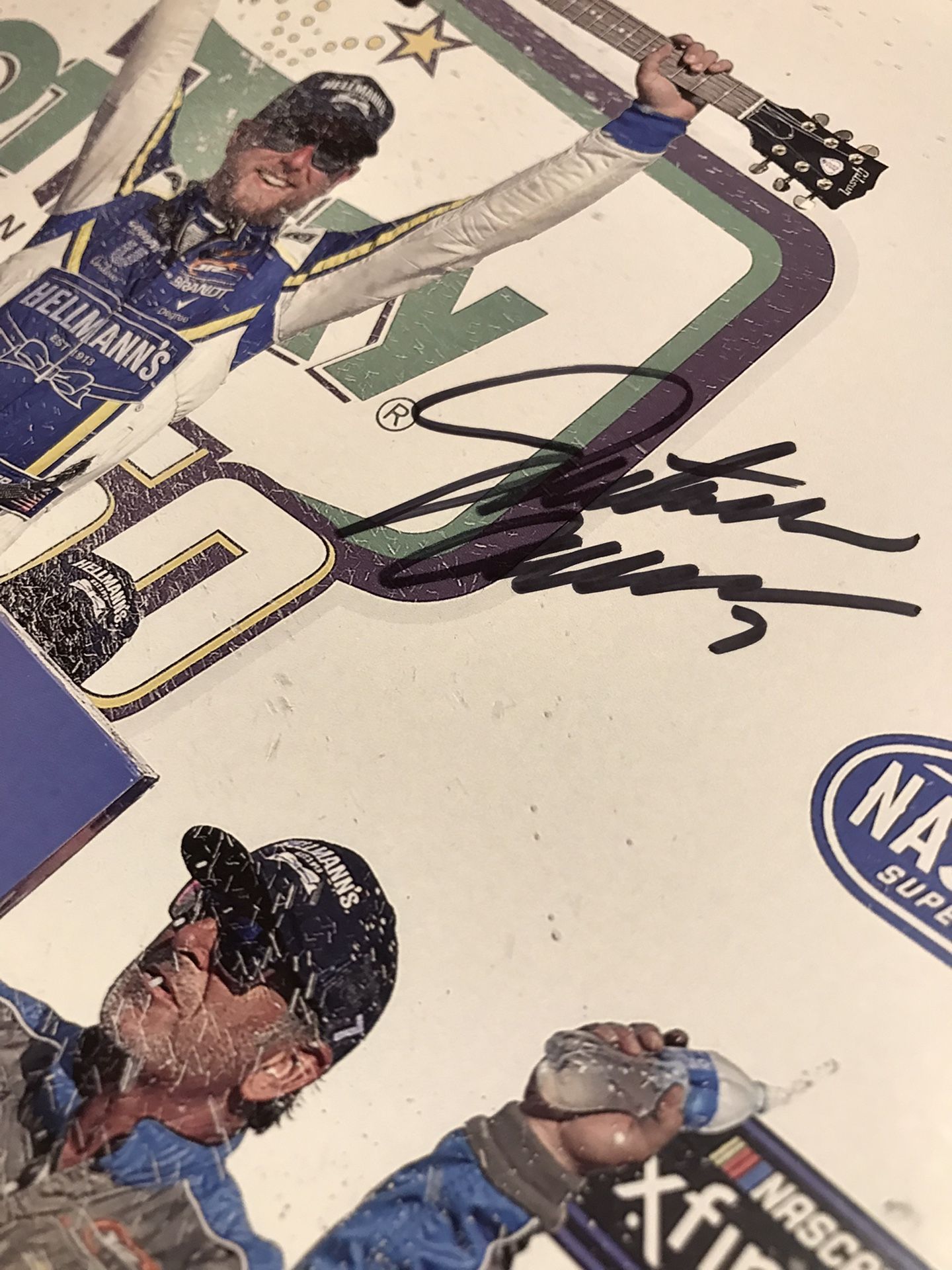 Professional NASCAR driver Justin Allgaier Signed / Autographed Photo