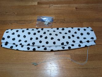 33w x 32h Black & White Roman Shade