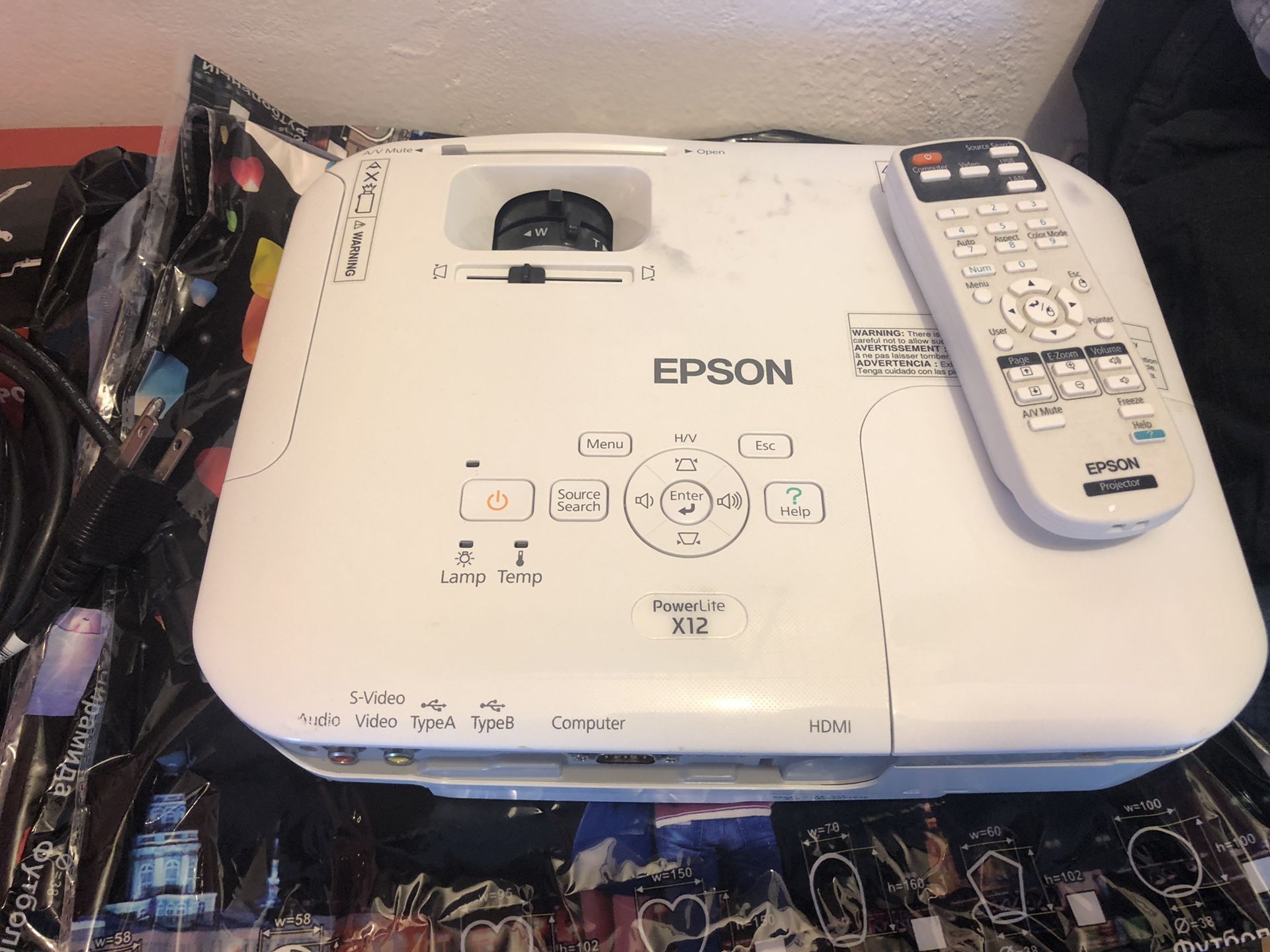 Epson projector x12