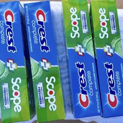 Crest Complete + Scope Toothpaste 4-pack