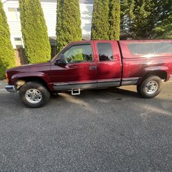 Red 6’ Truck Canopy 