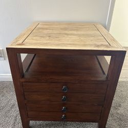 Vintage Wood Side Table