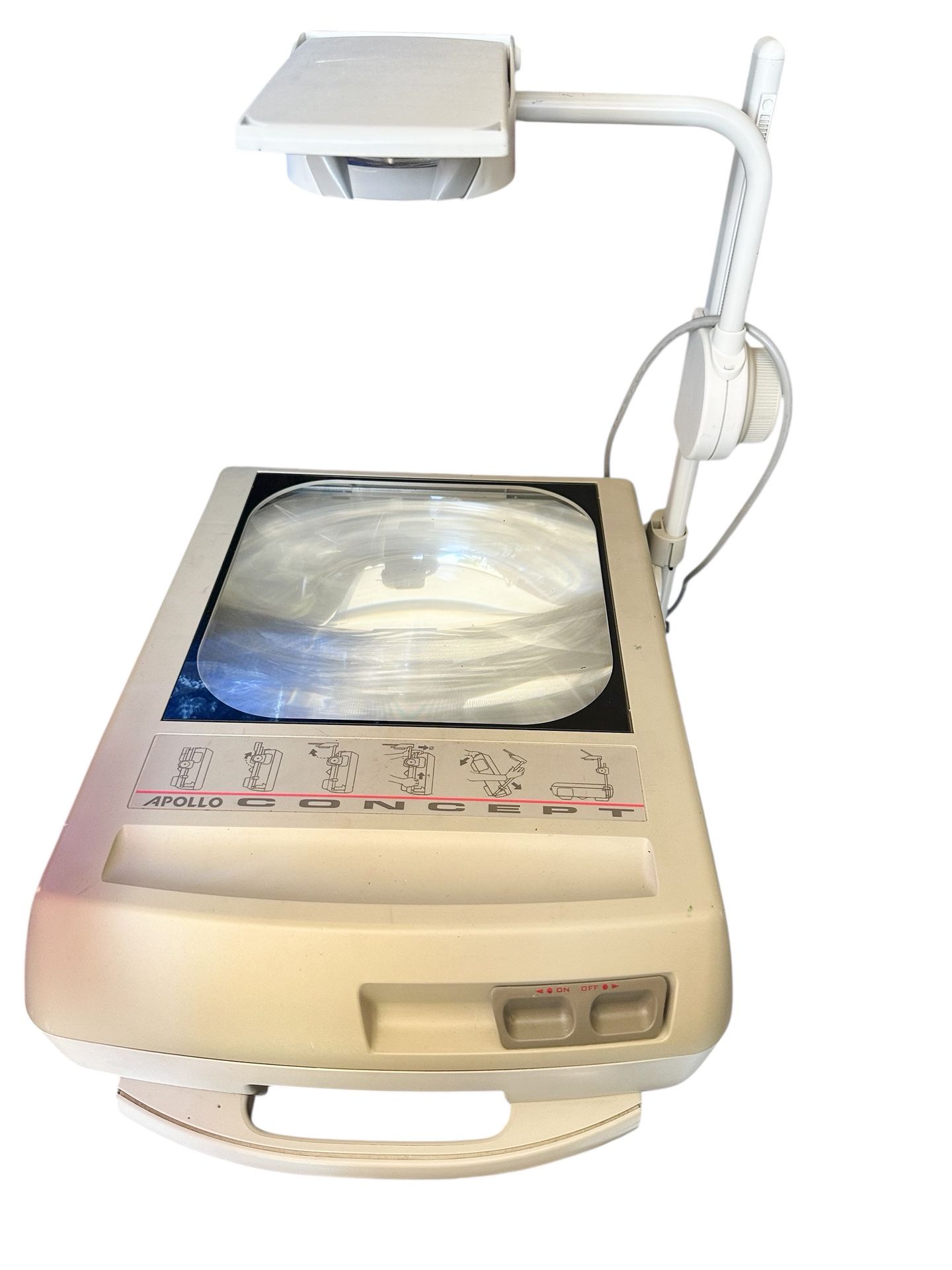 Vintage Overhead Projector Portable Fold-Up Teacher DIY Art Mural Kids Toy Apollo Concept 2250