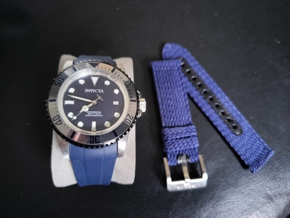 Invicta Pro Diver 35487 Watch NH35 – Navy Blue Extra Strap