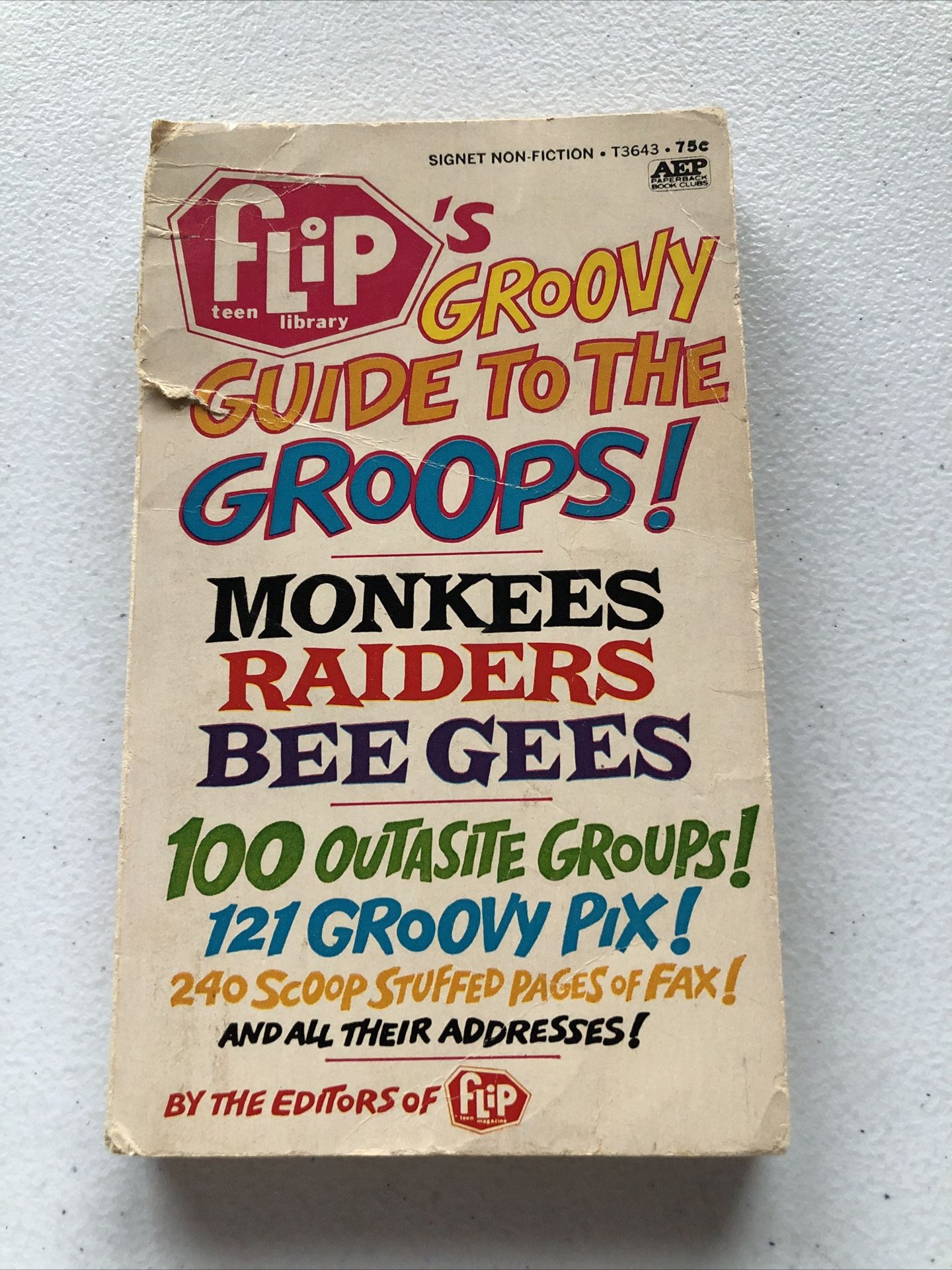 Flip’s Groovy Guide To The Groops! Monkees, Raiders, Bee Gees - Paperback