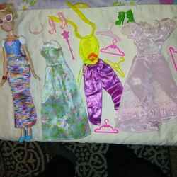 2018 Barbie  With Vintage Clothes