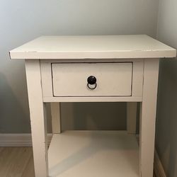 Rustic End/Side Table - Cream