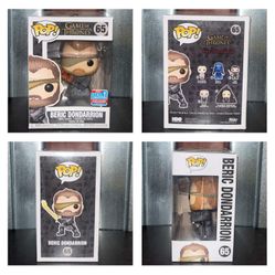 Funko Pop TV GAME OF THRONES Beric Dondarrion Exclusive 