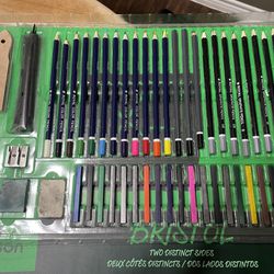 Coloring Pencils, Pastels, Pastel And Bristol Paper 