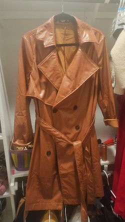 Brown Leather Coat