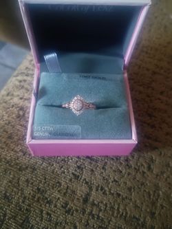 Color Of Love 10KT Gold Diamond Promise Ring - Pink