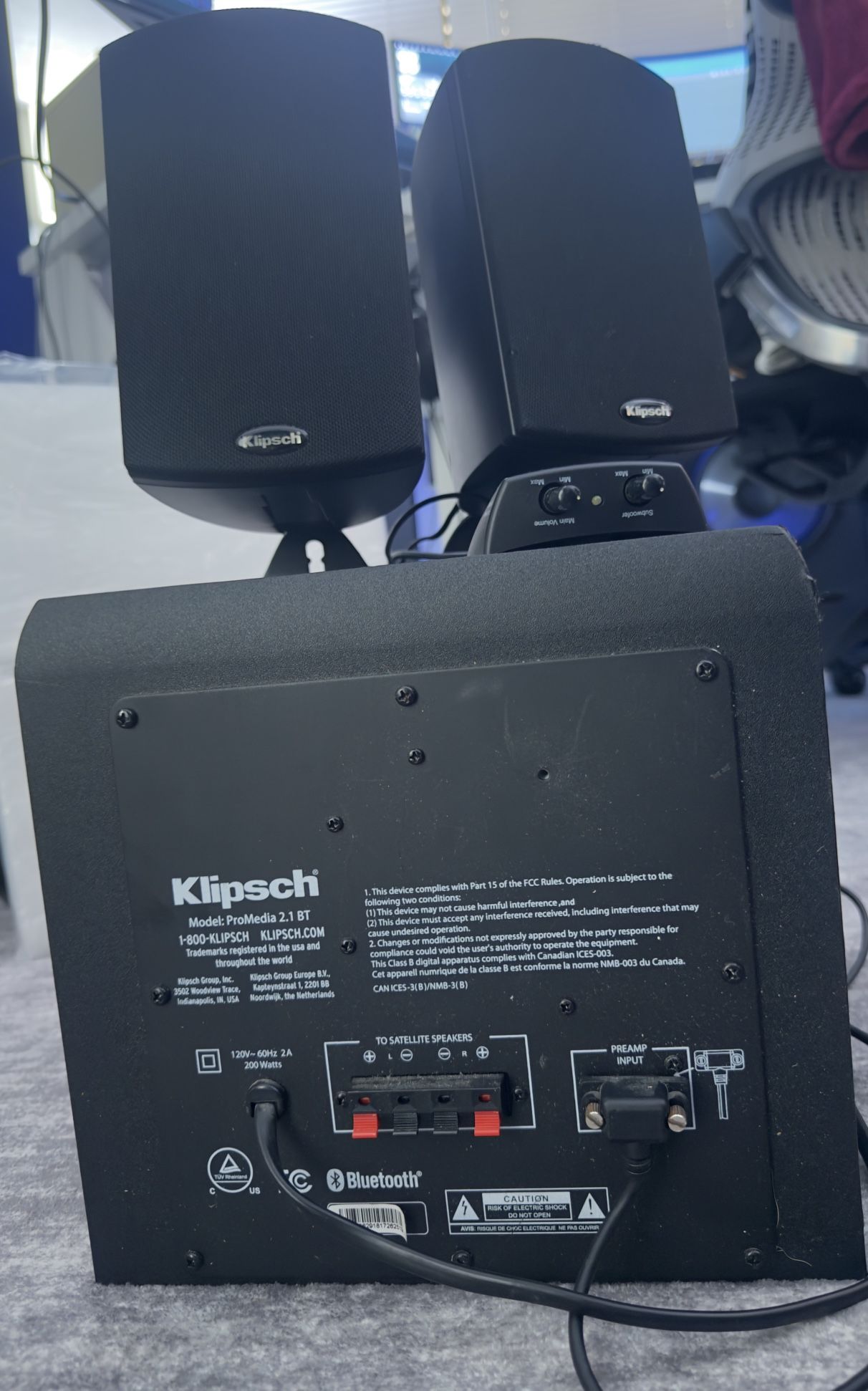 Klipsch ProMedia 2.1 BT Bluetooth Speaker System 