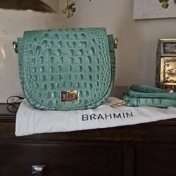 Leather Croc Crossbag Worth $250 Selling For $90