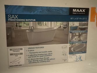 Elegant Maax SAX Freestanding Bathtub – Modern Design & Premium Quality