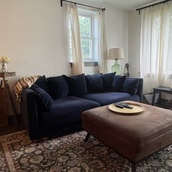 Blue Velvet Couch