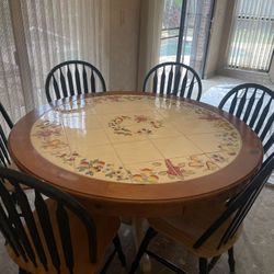 Kitchen Table W/6 Chairs