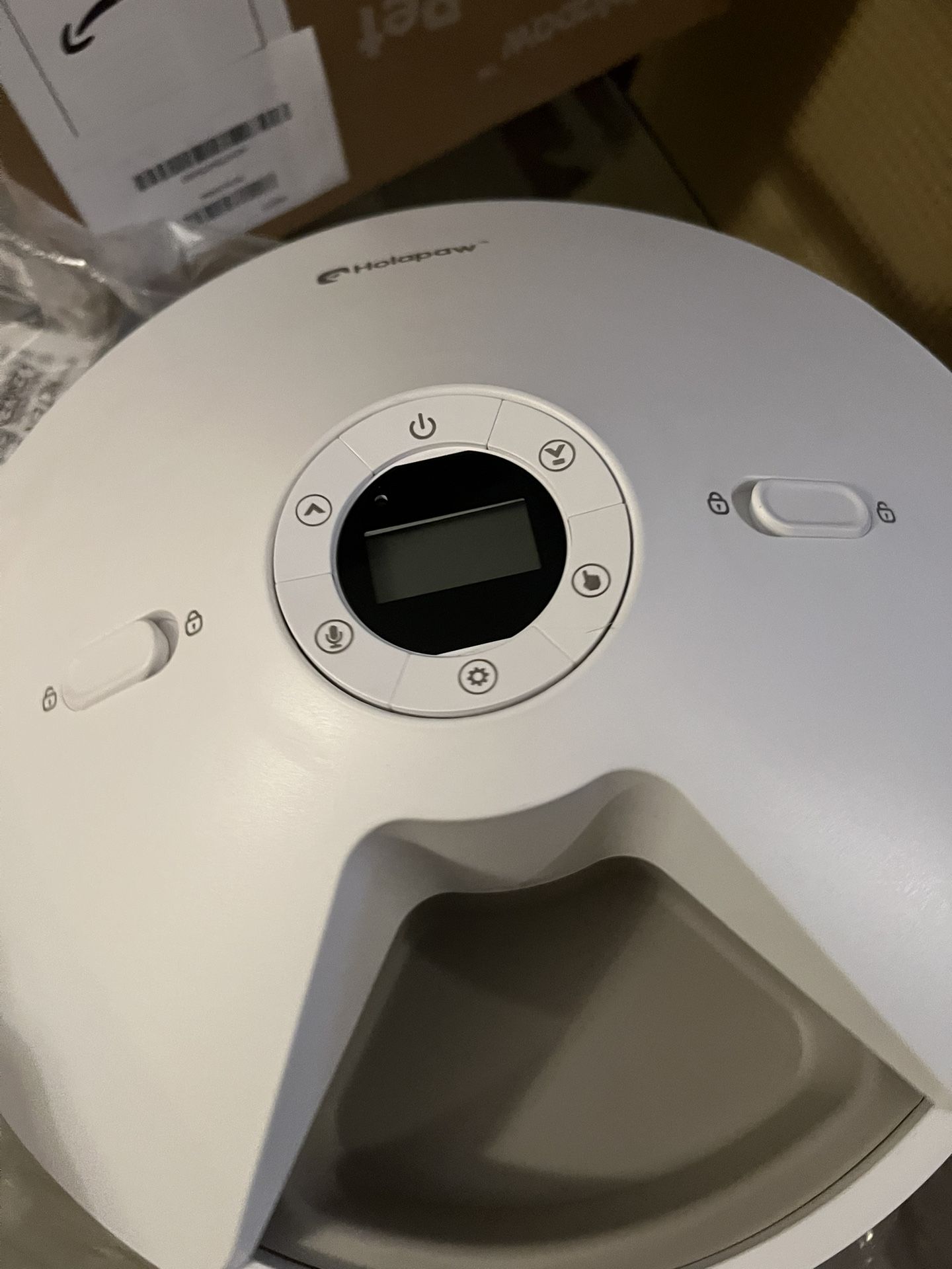 HOLAPAW Automatic Cat Feeder Wet Food, 5 Meals Cordless Pet Food Dispenser, Fresh Food Refrigerated Container with 2 Ice Packs, 10s Voice Recording, P