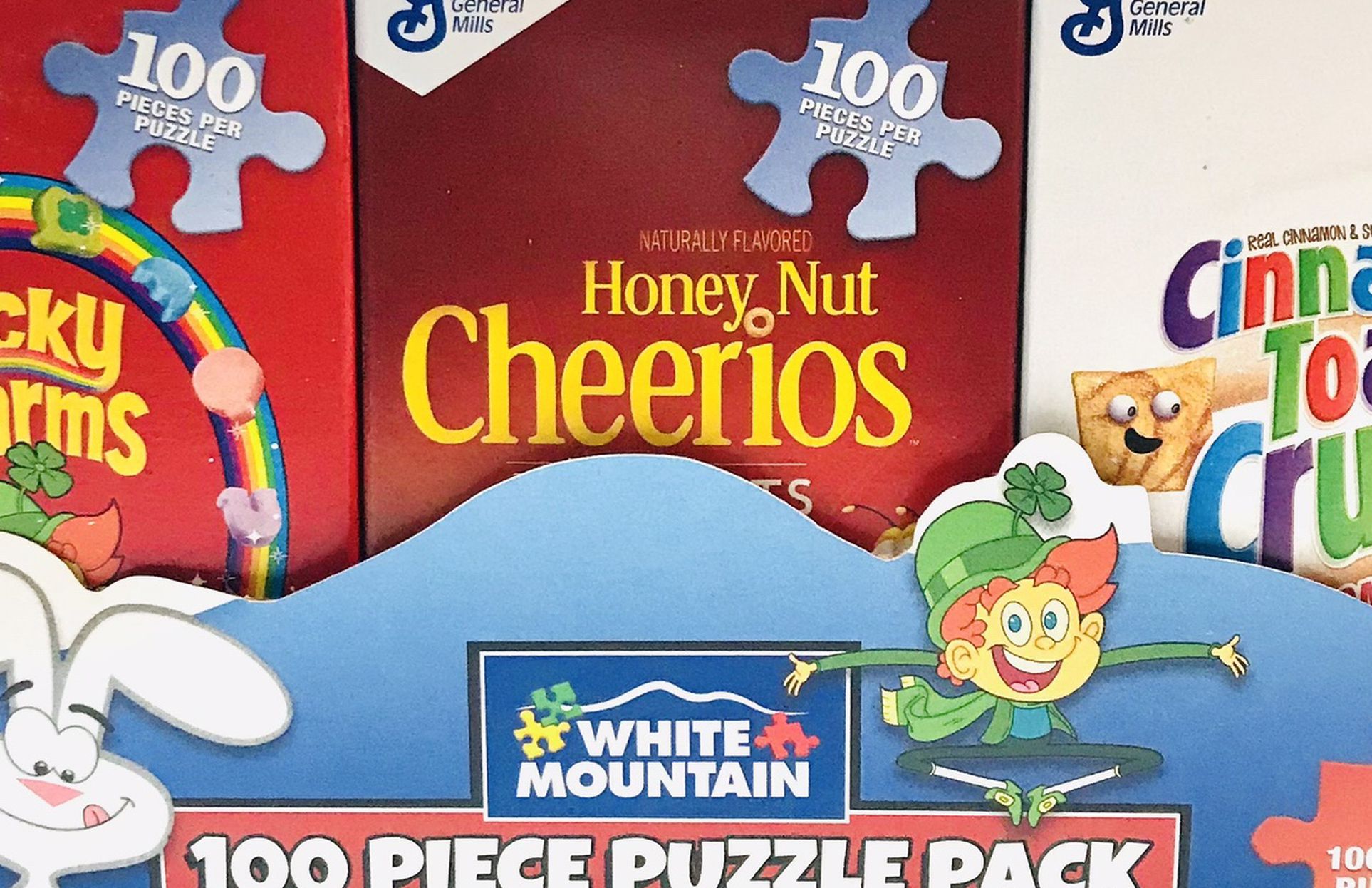 White Mountain Puzzles Mini Cereal Boxes Puzzle Pack