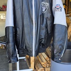 Vintage Pro Player Leather Raiders Jacket 