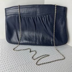 Vintage Clutch Navy Excellent Condition