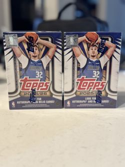 2025-26 TOPPS NBA BASKETBALL Trading Card Blaster Box New Factory Sealed Lot Of 2