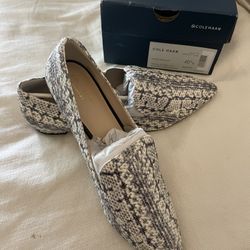 $15 Cole Haan Brie Skimmer Flat, Natural Python, 10 1/2 