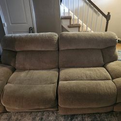 2 Quad Recliner Sofas