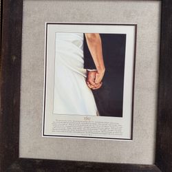 Framed Wedding Print – “I DO” by { Bonnie Mohr}.