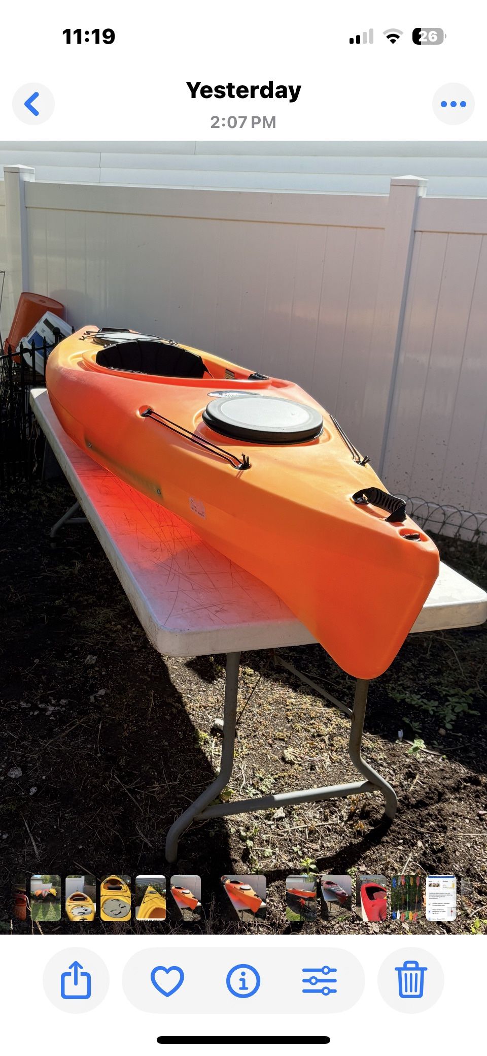Quantum 124 (10' Feet 4"inches) Kayak by Future Beach Sit-in Kayak Including Paddle.