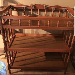 Solid wood baby changing table